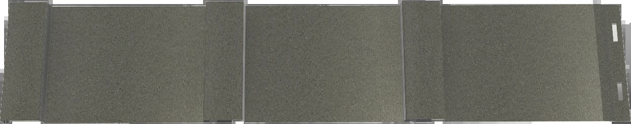 Three pieces of board and batten in a printech finish.